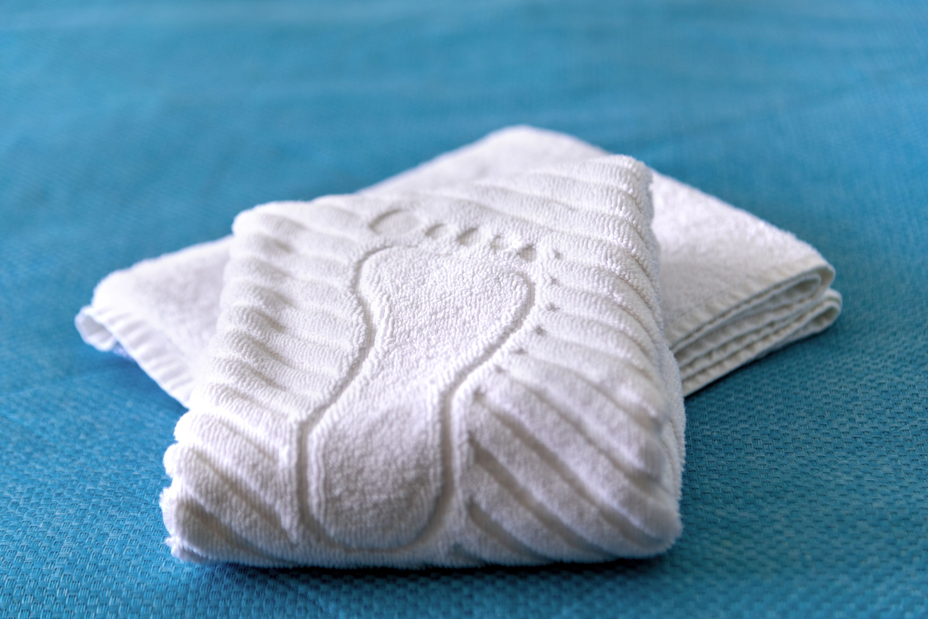 Footprint Towel Shutterstock 2280878933